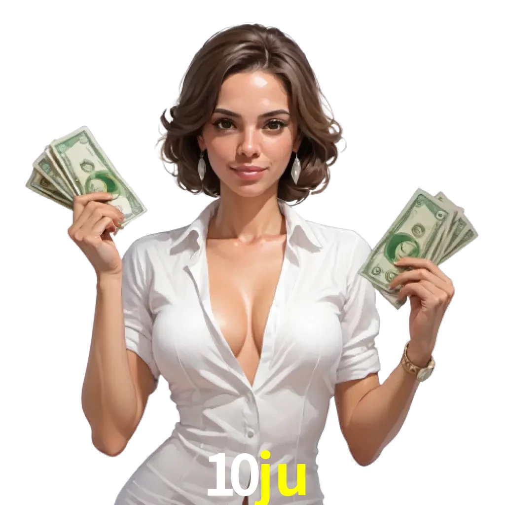 woman with money playing in 10ju bet casino
