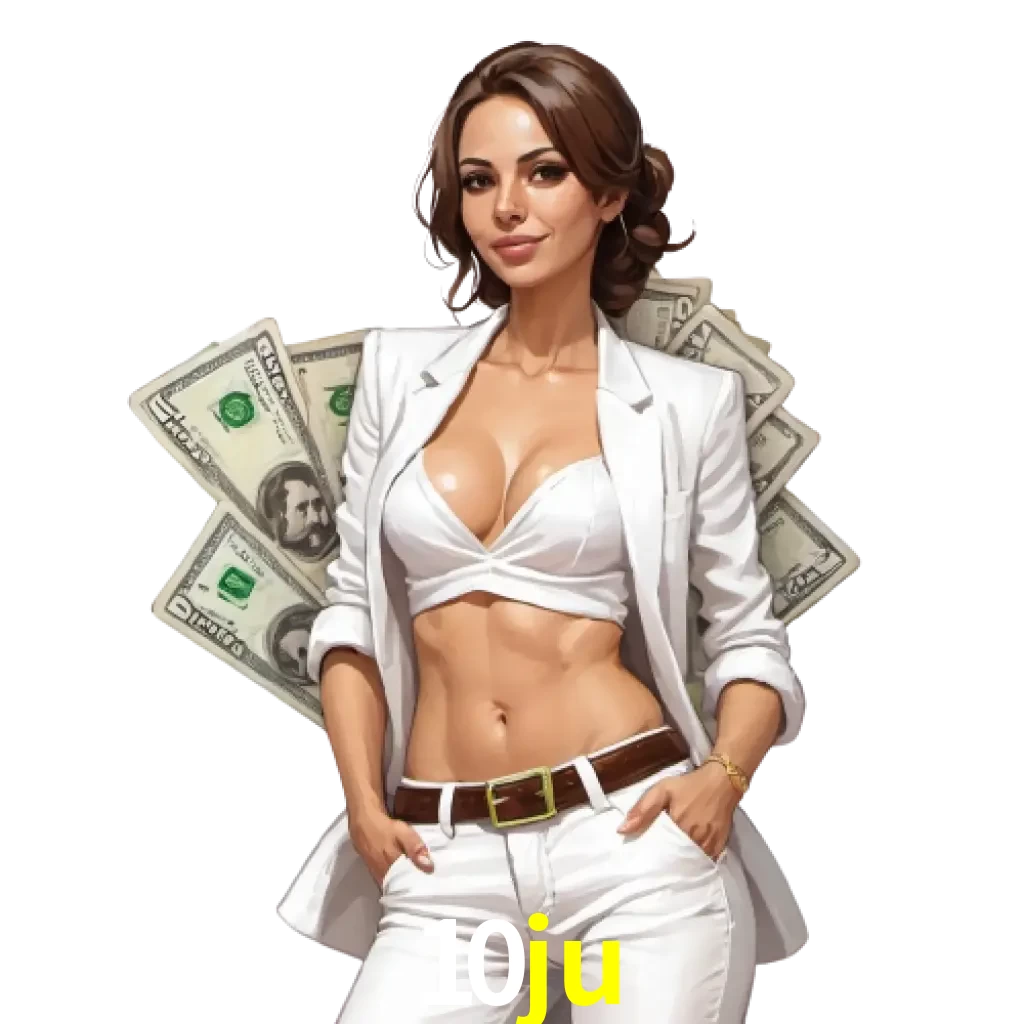 woman with money playing in 10ju bet casino